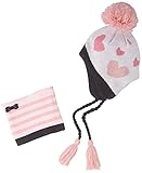 LaVie ラヴィ ギフトBOX 腹巻&ニット帽 ピンクハートセット