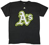 Oakland Athleticsネオンとチャコールシャツ M