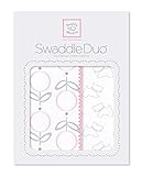 スワドルデザインズ おくるみ デュオ ロリフラワー&リトルドギー ピンク 2枚セット SD-637P 【日本正規品】