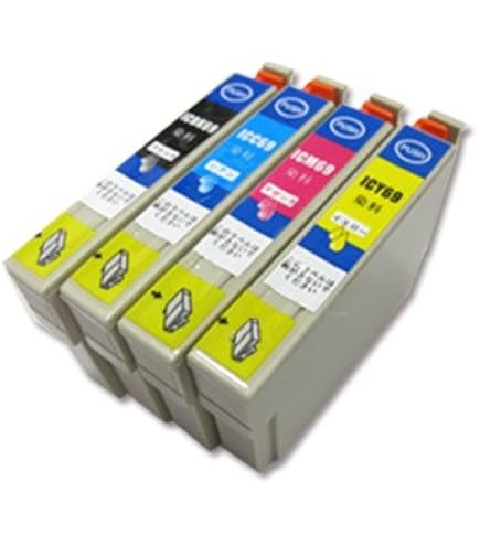 Amazon.co.jp: エプソン インク IC4CL69 4色パック IC69 互換インク
