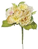asca 造花 ピオニーミックスブーケ 花径4~10cm ベージュ A-32795-008