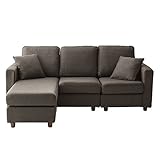 ソファ 三人掛け カウチ コーナー 3人掛けコーナー カウチソファー (グレー)