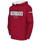 Colosseum Youth NCAA Arkansas Razorbacks Polyプルオーバーパーカー Large (16/18) with Name Printed on the Back 