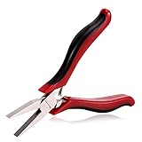 SPEEDWOX 平ペンチ ヤットコ 平型 ラジオペンチ フラットノーズ マイクロ 小型 軽量 溝なし バネ付 ピンセット 精密作業 ジュエリー製作 ビーズ アクセサリー 手作り クラフト 手芸用品 