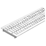 カネソウ U字溝用グレーチング(普通目・プレーン・T-14)300巾用 HSU-3044-T-14