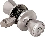 凡例809039チューリップスタイルフロントドアノブエントリLockset forモバイルホーム、us15サテンニッケル仕上げ