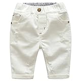 Famuka ショートパンツ 子供 男の子 夏サマー デニム５分丈パンツ ボーイズハーフジーンズ ３－１０歳 (３－４歳)