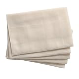 オーガニックコットン　2重ガーゼハンカチ5枚セット !赤ちゃんの沐浴に、肌の敏感な方のハンカチとして!