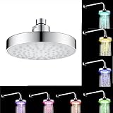 nacome水ストリーム蛇口タップカラフルなLED水蛇口、RGB 7色のキッチンとBathroms シルバー