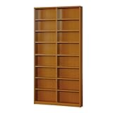 小島工芸 日本製 組立不要 健康仕様のFフォースター 耐荷重に優れた中がしっかりつまった丈夫な棚板 奥行15.8cm 薄型オープンラック SOP-90H ミディアム [幅90cm 高さ180.3cm] 2331379