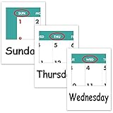 フラッシュカード【曜日】■名刺サイズ■ 英語カード.com Flashcards, English word cards (Days of the week) ■Namecard size■