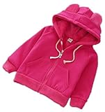 熊の耳　アウター/コート/上着　子供服　女の子　幼児　男の子　　赤ちゃん服　ベビー服　フード付き　長袖　厚い　キッズ服　ロンパース　カバーオール　満月/出産祝い/プレゼント　5サイズ　75CM－125