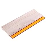 Dolity 多種類選べる　印刷　スキージ　ラバー　ブレード　ウッド　ハンドル　インク　スクレーパー　耐摩擦性　 - 25cm 75°