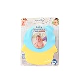 NEINEI　赤ちゃん 子供 シャワーキャップ ソフト 帽子 防水 シャンプー 保護 洗浄髪 ハット 防水　かわいいシャンプーハット　耳のシールド付き (イエロー)