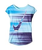(ナイキ) NIKE キッズTシャツ Speed Blur Swoosh Modern Tee (Little Kids) Vivid Sky 5 Little Kids n/a [並行輸入品]