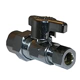 LASCO 06 – 9291 Straight停止四半期Turn For 1 / 2インチCPVC x 3 / 8インチod圧縮、クローム仕上げ