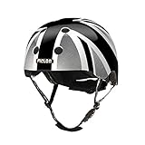 幼児・キッズ用軽量ヘルメット XXS-XSサイズ 46-52cm [マグネット式バックル、ダイヤル式アジャスター] ユニオンジャックブラック