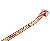 日本緑十字社 注意テープ KCT-2 / ~ / まで作業中 さわらないでください 40mm幅×18m 厚み 0.09mm 3巻1組 87022