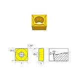 HHIP 6004-3432 Tin Coated Replacement Carbide Insert, 1/2" IC, .0315" Radius [並行輸入品]
