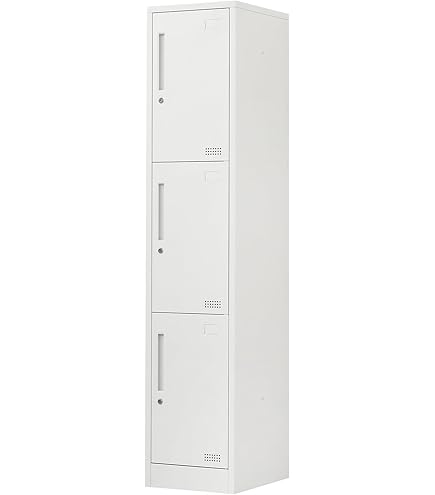 Amazon.co.jp: ロッカー 3人用 鍵付き 1列3段 スチールロッカー