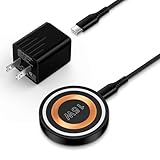 Type-Cコンセント PD 急速充電 [20W/PSE認証済み] 磁気ワイヤレス充電器*1個付き マグセーフ 最大15W出力 置くだけ充電 Type-Cケーブル*スタンド機能付き USB-C コンセント iPhone 16アダプタ USB C電源アダプタ マグネット式 スマホリング一体型 iPhone16/15/14/13/12/11/X/8シリーズ対応 ブラック