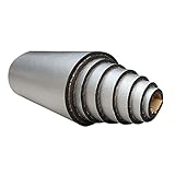 SOOMJ 厚さ10mm断熱マット 熱反射 吸音 遮音防音材料 業務用 保冷保温シート 遮熱 (10mアルミ箔)