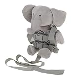 Baoblaze 全８種類 ベビー小物 迷子防止リュック ハーネス バックパック 動物の形 リード付き 　 - 象