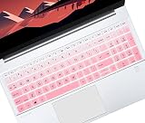 キーボードカバー 15.6インチ HP ProBook 450 455 G9/ProBook 450 455 650 G8 Business Laptop HP ZBook Power G9 G8 Skin[HP ProBook 450 455 G7/G6/G5/G4/G3/G2/G1、ProBook 650 G5/G3/G3/G3用ではありません 2/G1]- グラデュアルピンク