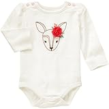 ジンボリー GYMBOREE/ ファウンボディスーツ ホワイト ロンパース長袖 0～3ヶ月【並行輸入】