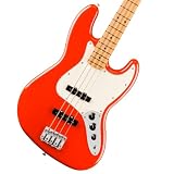 Fender フェンダー エレキベース Player II Jazz Bass®, Maple Fingerboard, Coral Red ソフトケース付き