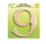 hy-ko模造木製Number " 9 "模造木目7 "