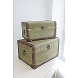 （COVENT GARDEN/コベントガーデン）トランクボックス２点セット・グリーン（SL-03）