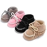 Kukiwa暖かい靴　防寒ブーツ　冬　赤ちゃん靴　新生児サイズ　0-18 Ｍonths　ちょう結び　ルームシューズ　防寒　幼児　滑り止め　室内履き 出かけ　 (13cm（12〜18ヶ月）, ブラウン)