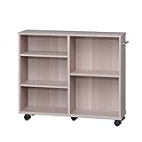 収納カート 可動式収納 おもちゃ収納ボックス 収納ワゴン 押入れ収納 木目調 安定感 頑丈 収納ラック おしゃれ カウンター下 キャスターが5つ付 収納庫 棚 ナチュナル アイリスオーヤマSYR-752