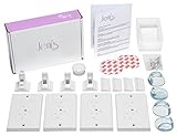 4 Self-Closing Outlet Covers, 4 Corner Guards & 4 Magnetic Cabinet Locks - Deluxe Child & Baby Safet