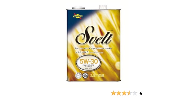 Amazon Sunoco エンジンオイル Svelt 5w 30 Snplus 3l 車用エンジンオイル 車 バイク
