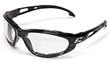 Edge Eyewear Dakura-Black / Clear Anti-Fog Lens with Gasket [並行輸入品]