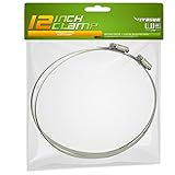 VIVOSUNステンレススチールダクトクランプ( Pack of 2 ) 12 Inch 306106