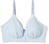 ローズマダム Rosemadame マタニティハーフトップ ナルエー/Narueコラボ【ストライプ柄】授乳ブラ フロントオープン 産前産後 Lサイズ サックス 112-7657-01