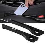 車用 隙間クッション 厚型 車 シートクッション 正・裏面取付可 シート隙間埋め スマホ収納可能 小物落下防止 小物入れ 内装パーツ 運転席/助手席セット ロゴ左右対称設計 2本入り (COROLLA専用)