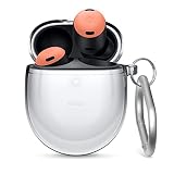 【elago】 Google Pixel Buds Pro 対応 ケース クリア カバー カラビナ 付き 耐衝撃 クリアケース カラビナ付き 透明 傷防止 落下防止 保護 アクセサリー 透明ケース [ Google PixelBudsPro GooglePixelBudsPro Pixelバッツプロ ピクセルバッツプロ Googleピクセルバッツプロ 対応 ] CLEAR HANG CASE トランスパレント