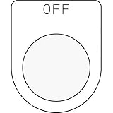 IM 押ボタン/セレクトスイッチ(メガネ銘板) OFF 黒 φ30.5 P306