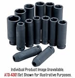 ATD Tools ATD-4318 0.5 In. Drive 6-Point Deep Metric Impact Socket - 18 mm