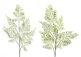 Pack of 12 Naturesガーデン人工グリーンとブラウンFern Sprays 40 "