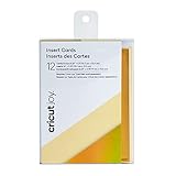 【国内正規品】Cricut Joy用 メッセージカード / クリーム / 12枚セット / ゴールド / マット ホログラフィック / 10.8cm x 14cm / Insert card