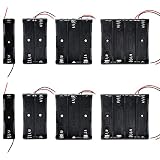 18650 電池ボックス 8個セット 3.7V 電池ケース 1本 2本 3本 4本 バッテリーケース リード線付き 18650バッテリー用 電池ホルダー バッテリーボックス