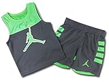 (ジョーダン)Jordan ベビー ノースリーブ＆パンツ セットアップ (24M(24ヶ月), 黄緑ダークグレー) [並行輸入品]