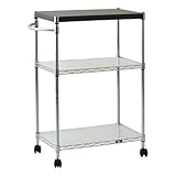オフィスコム キッチンワゴン 3段 350×550×810mm シェルゴ スチールラック SHERGO-KW-3508-3