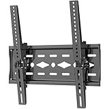 JXMTSPW壁掛けテレビ金具 26～65インチ対応 薄型 ティルト式 45kg耐荷重 tv壁掛け金具 テレビかべかけ金具 上下±15度角度調節 VESA75x75~400x400mmティルト壁掛けTV金具