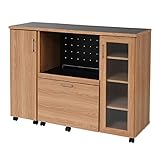 JKプラン Keittio 北欧キッチンシリーズ 幅120 キッチンカウンター 収納庫付き 北欧調 オーブンレンジ対応 キャビネット付き 木製 オシャレ 間仕切りカウンター FAP-1022SET-N